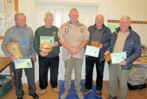 Tony presents the certificates for November